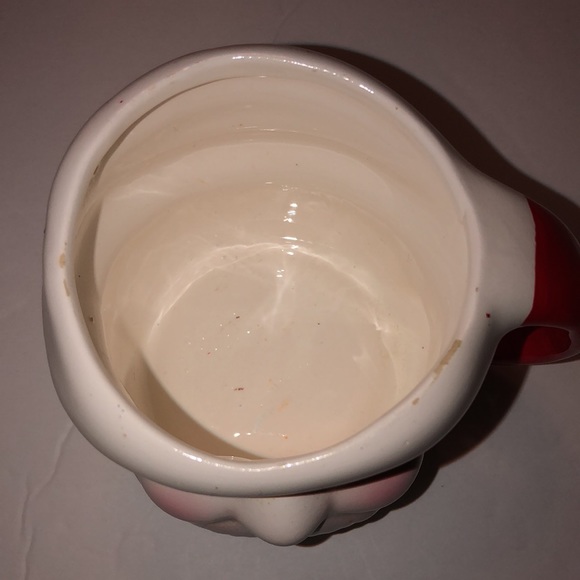 Vintage MCM Ceramic Christmas Santa Claus Mug with Open Eyes - Picture 7 of 9